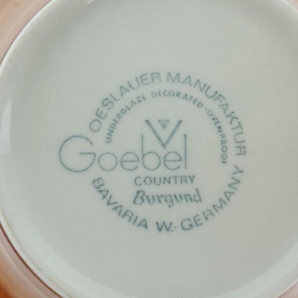 Goebel Country Burgund Bavaria West Germany Salad Soup Bowl - Picture 7 of 9